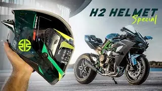 apni Kawasaki NINJA H2 ke liye ek special Helmet