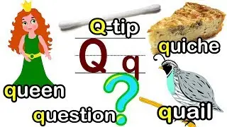 Letter &ldquo;Q&rdquo; | Q is for Queen Quail Quilt Question| ABC 英文字母Q
