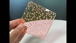 Textured Acrylic Boards Interior Decorative Glass Furniture Decor Board Translucent Bubble Acrylic