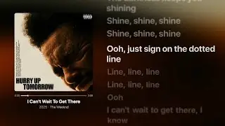 The Weeknd - I Can't Wait To Get There (Lyrics)
