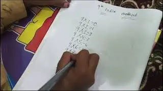 ARFATH maths 9th table learning easy trick video 