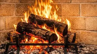 Relaxing Fireplace 🔥 Cozy Burning Fire Sounds for Sleep, Study & Relaxation – 1 Hour