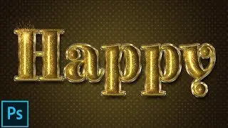 Glittering Gold Text Effect in Adobe Photoshop