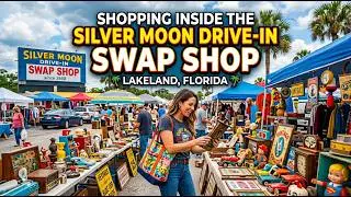 Shopping Inside The Silver Moon Drive-In Swap Shop - Lakeland, Florida