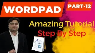 wordpad Insert object  Tool Tutorial Step by step in Hindi Learn Wordpad Basic part 12