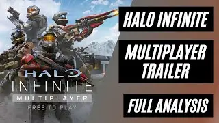 Halo Infinite - Multiplayer Reveal Trailer Full Analysis [Weapons, Equipment, Grapple Hook & More!]