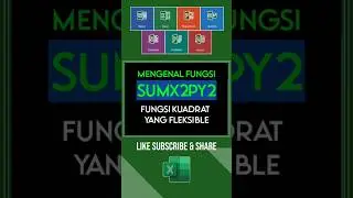 Fungsi KUADRAT SUMX2PY2 yang jarang diketahui di Excel #Shorts