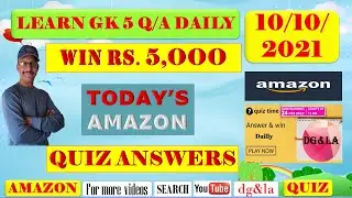#dgla LEARN GENERAL KNOWLEDGE 5 Q/A DAILY | 10 OCTOBER 2021