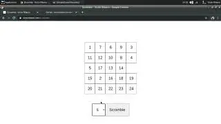Scramble, puzzle game in javascript