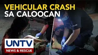 Dalawa, sugatan sa vehicular crash sa Caloocan City; tinulungan ng UNTV NAR