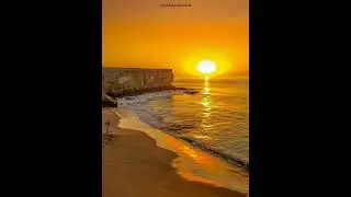 Sunset  photos in jiwani Balochstan.  the golden beach