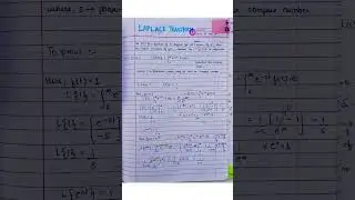 Laplace Transform - BTech UTU/ AKTU | Advanced Applied Mathematics🌻 #btech  #aktu #notes #education
