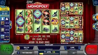 EPIC MONOPOLY over 500X bonus Hot Hot Casino app on iPhone 7 Plus