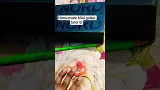 tutorial how to make homemade guitar 🎸🎶