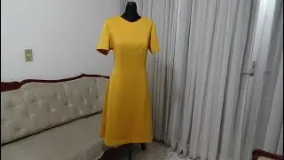 COMO TRAZAR VESTIDO LINEA A CORTE FRANCES