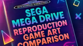 Sega Megadrive Reproduction Game Artwork Inlay comparison
