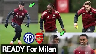 INSIDE ARSENAL TRAINING BEFORE INTER MILAN SHOWDOWN | CHAMPIONS LEAGUE NEWS