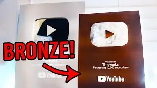 Here Is The Bronze Play Button! (10,000 Subscriber Award)
