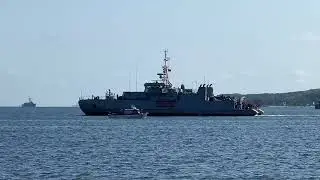 BALTOPS 2025: KNM HINNOY (M 343) Ankunft nach Baltic Operations im Marinest&uuml;tzpunkt Kiel 20.6.2025