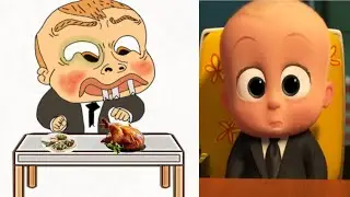 THE BOSS BABY Teaser Scene Funny Drawing Meme | The Boss Baby's Movie Clip 