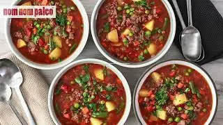 Easy Paleo Hamburger Soup | Healthy, Comforting One-Pot Meal