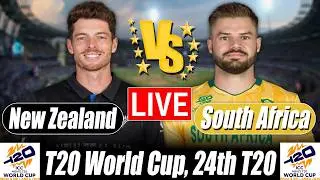 New Zealand vs South Africa Score | NZ vs SA Score 24th T20 Commentary | T20 World Cup 2026