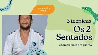 3 T&eacute;cnicas os dois sentados - Jiu Jitsu