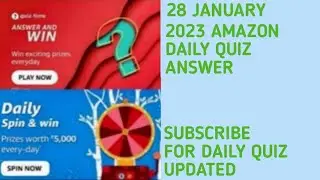 Amazon Quiz Today 24 January 2023