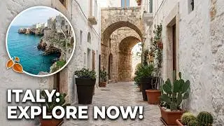 Walking Along the Cliffs of Polignano a Mare, Italy | October Walk