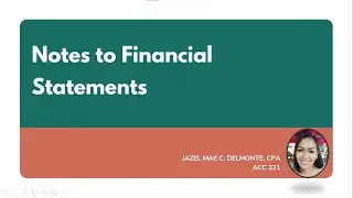 FAR: ACC 221 - Notes to Financial Statements