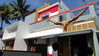 Full view of   house buld by AJ construction ponmanai kanyakumari district