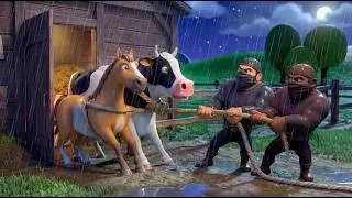 Old MacDonald Had a Farm | But Thieves Stole the Animals! 😱 | Kids Story