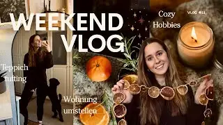 ✨ Gem&uuml;tlicher Wochenend VLOG | weniger Bildschirmzeit, DIY & Wohnungs-Makeover 🧡❄️✨