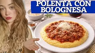 POLENTA SUPER CREMOSA CON SALSA BOLOGNESA🍝  #polenta #receta #canaldecocina #recetasfaciles #bologna