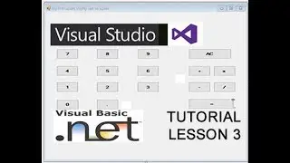 Visual Basic Net Tutorial Lesson 3 2017-2018 to create a CALCULATOR www.newtechnologycentre.org.uk