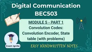 Digital Communication | DC | BEC503 | Module 5 | Part 1 | VTU 5th Sem | Important Topics |🔥#vtu #dc