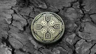 Personalized Brass Coin with Celtic Cross &ndash; Unique Custom Gift