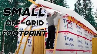 Solitary Winter Cabin Construction | Alone in the Canadian Wetlands!