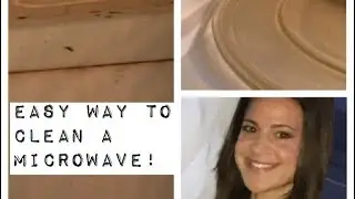 How to clean the inside of a dirty microwave easy using natural products!