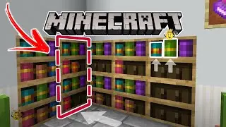 ⭐Como Fazer Passagem Secreta NOVA Estante Livros📘 Minecraft❕ Fácil Fazer📚