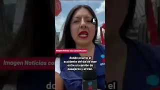 Recuento de da&ntilde;os del choque de tren en Atlacomulco