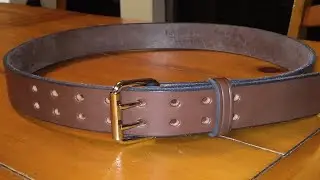 Hanks Doubke Prong Work Belt in Brown 1 1/2 