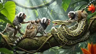 Wildlife Amazon Jungle: 5 SECRETS OF THE MARMOSET RESCUE (The Giant Tree Boa Attack) #wildlife