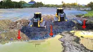 Exquisite at second of project! Shantui DH17c3 works, land water, large yard