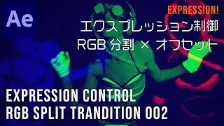 Expression control RGB division &times; offset [After effects tutorial]