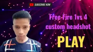 Free Fire 1VS 4 Custom Headshot  Watch Time 4000