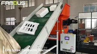 Polystyrene recycling equipment/Foam densifier price/Eps foam densifier/Eps Styrofoam compactor