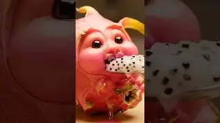 Fruit Eats Fruit AI ASMR | Fruit With Cute Face Eating Itself With Satisfying Munching  #aiasmr