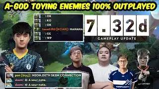 Abed Tiny Toying Enemies 100% Outplayed  vs Gabbi Meracle New Patch 7.32D Dota 2 pro Gameplay