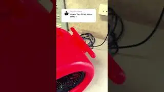 How to turn off the air mover safely